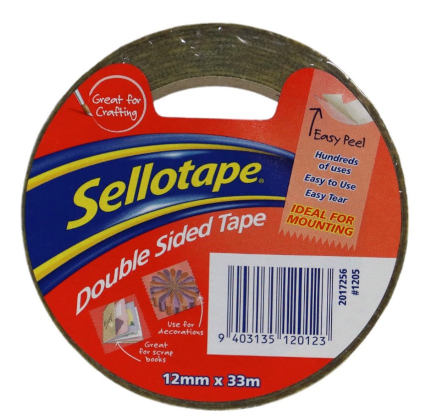Sellotape Double Sided Tape 12mmx33M