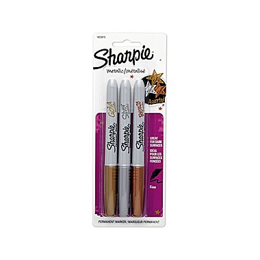 Sharpie Fine Tip Permanent Marker Metallic Assorted Set 3 SET