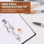 SHARPIE PERMANENT MARKER SKIN TONE FINE TIP ASSORTED SET 12