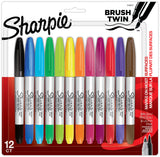 SHARPIE PERMANENT MARKER TWIN TIP ASSORTED SET 12 SET / 1.0MM