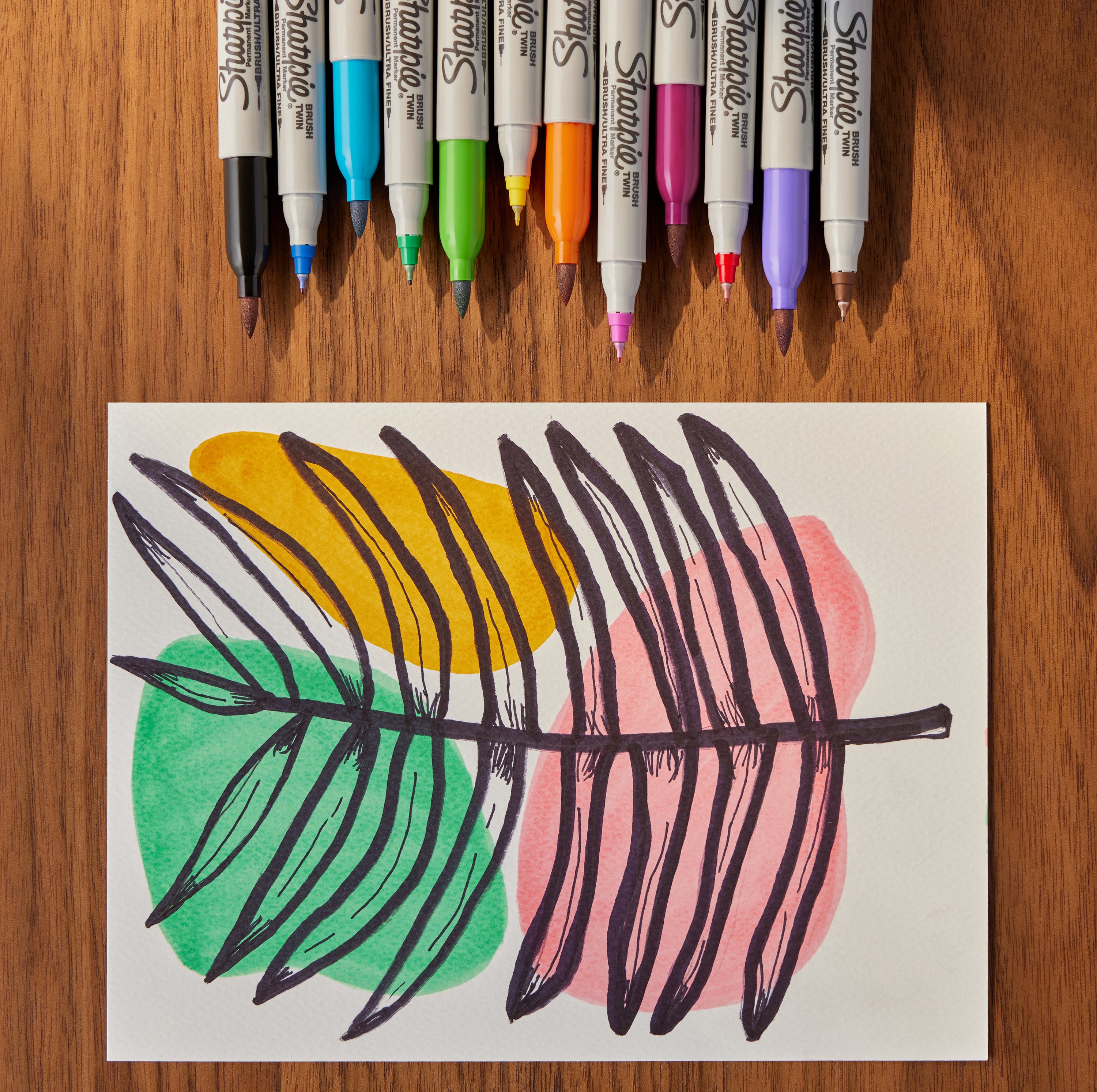 SHARPIE PERMANENT MARKER TWIN TIP ASSORTED SET 12
