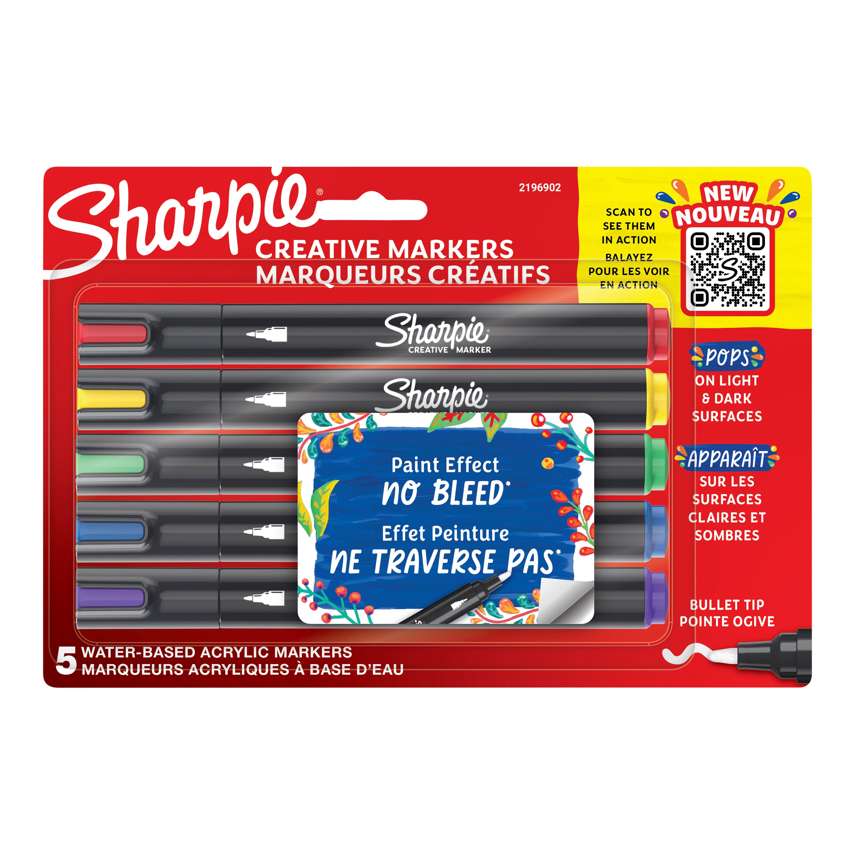 Sharpie Creative Bullet Tip Acrylic Markers Assorted Colours Set 5 SET