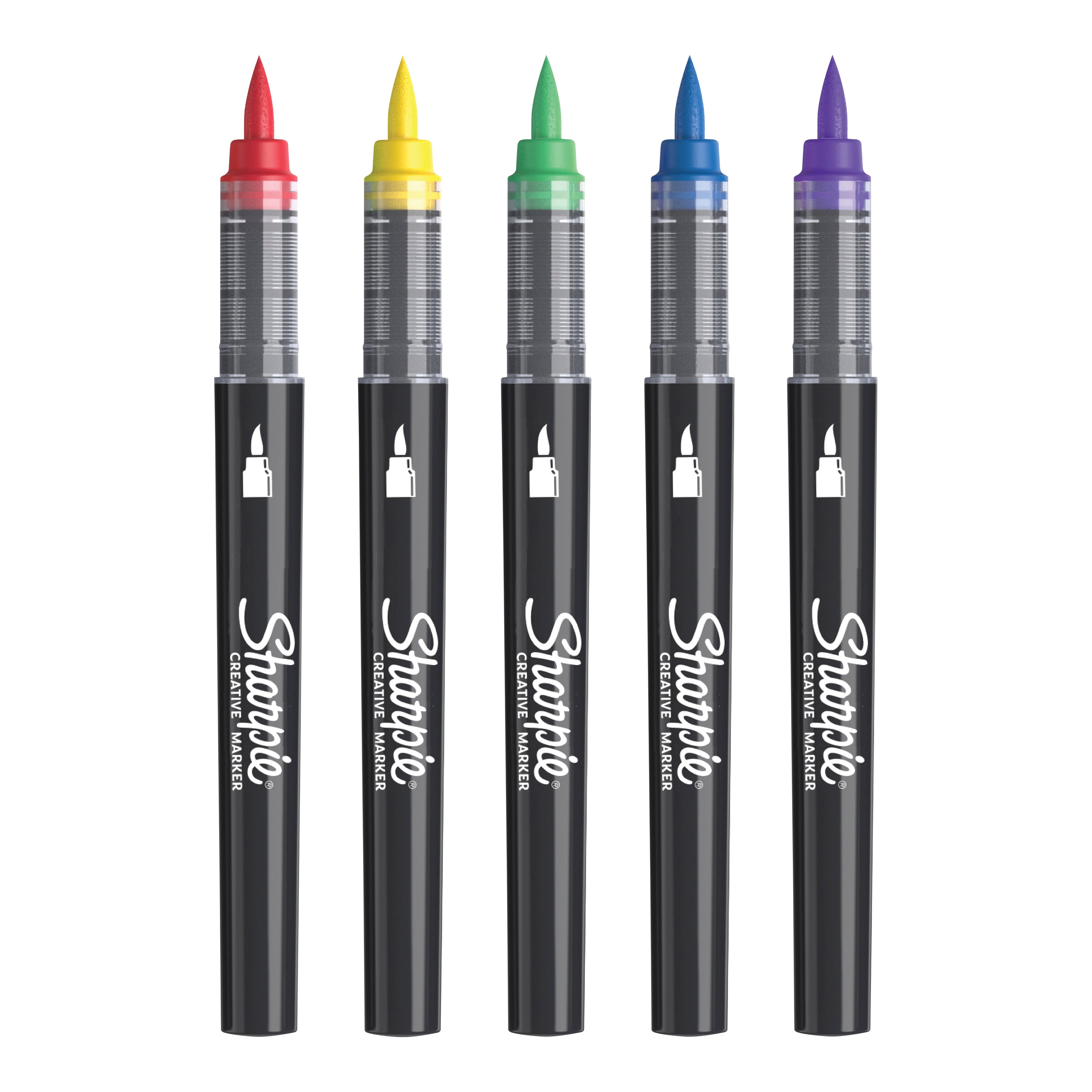 Sharpie Creative Brush Tip Acrylic Markers Assorted Colours Set 5 SET