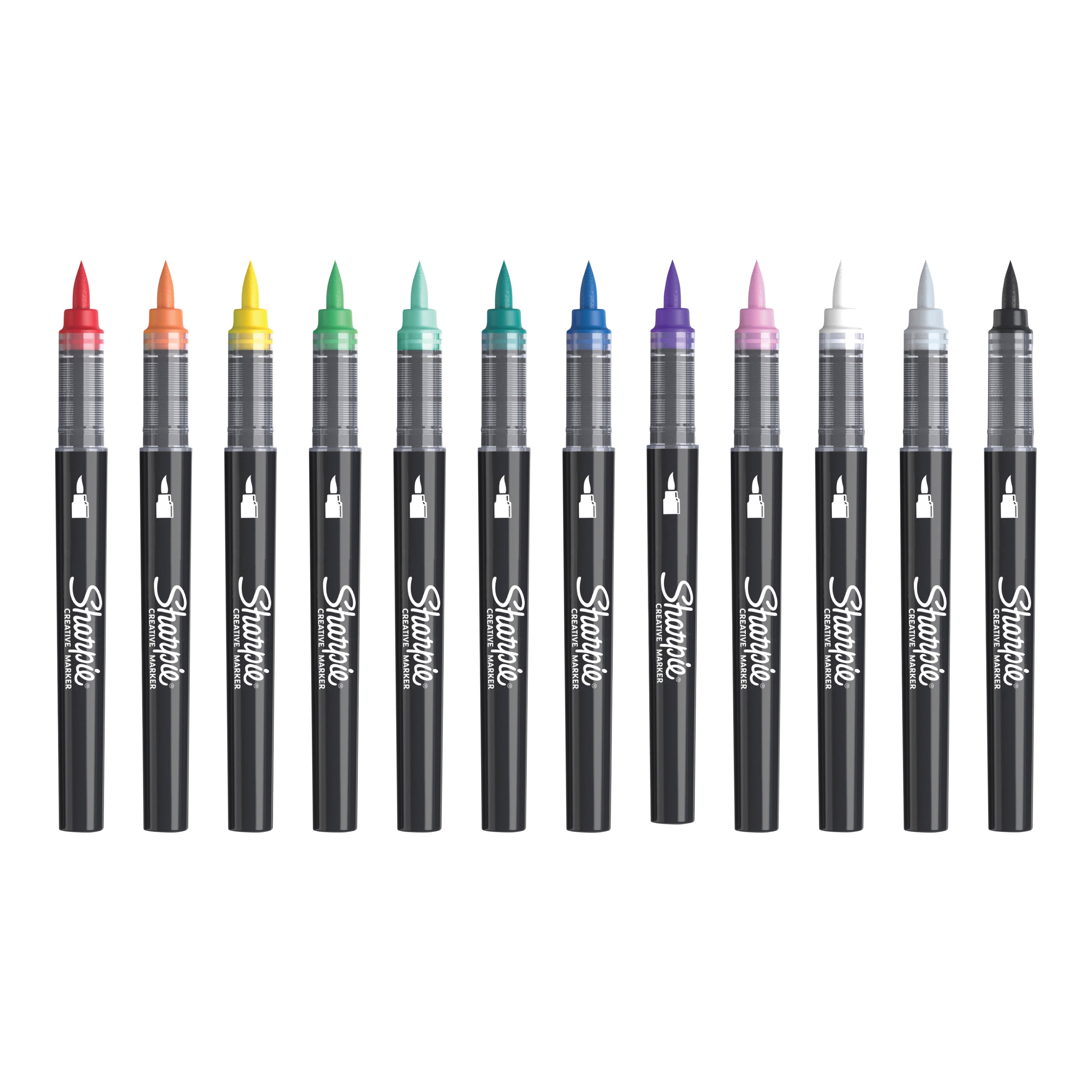 Sharpie Creative Brush Tip Acrylic Markers Assorted Colours Set 12 SET