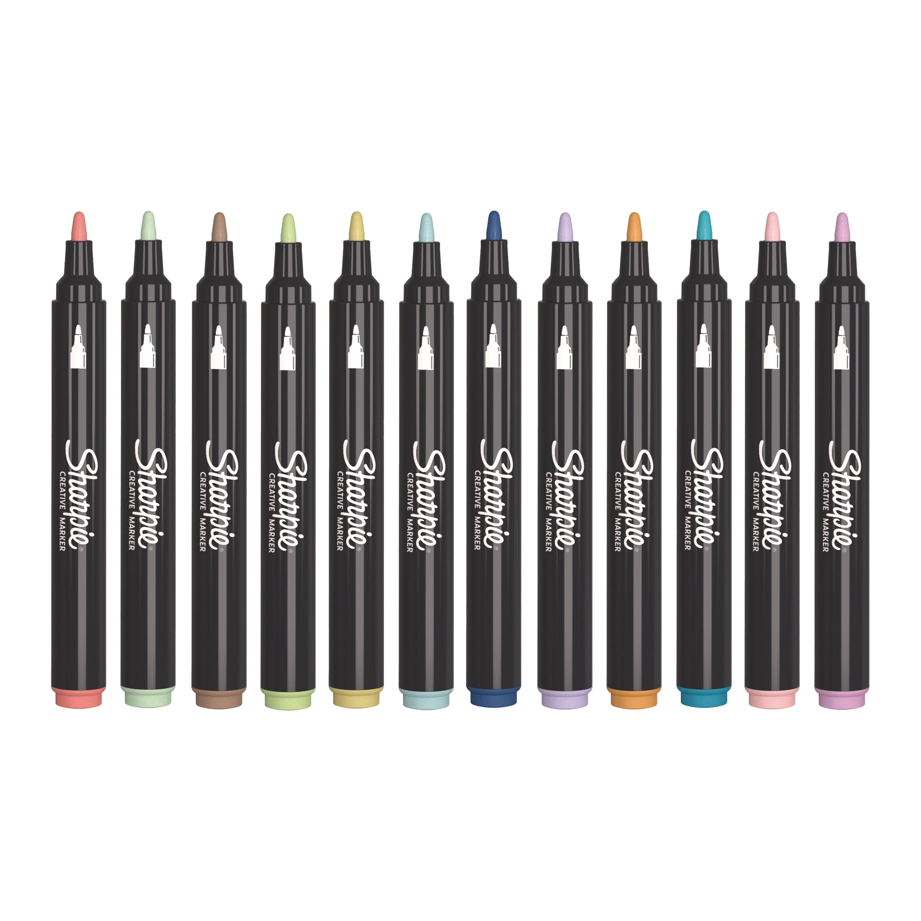 SHARPIE CREATIVE ACRYLIC MARKERS EARTH TONE SET 12 BULLET TIP