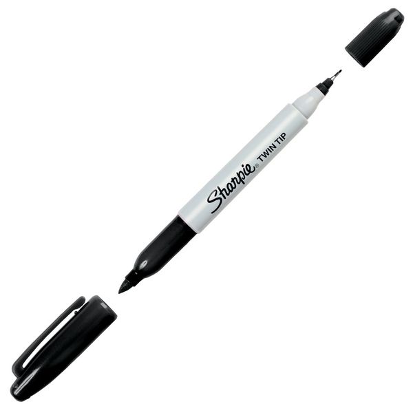 Sharpie Twin-Tip Permanent Marker Black