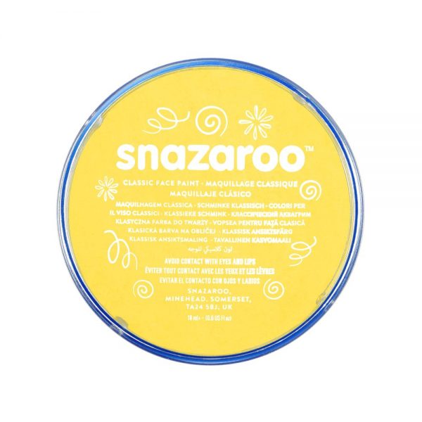 Snazaroo Face Paint Bright Yellow 18ml
