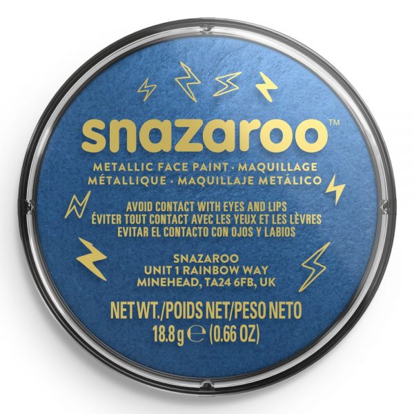 Snazaroo Face Paint Metallic Electric Blue 18ml
