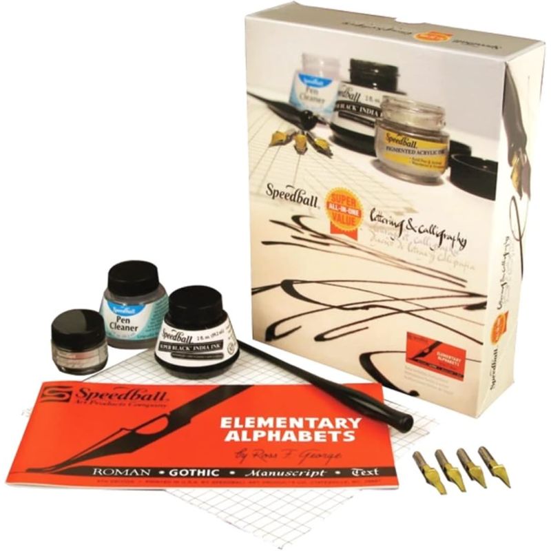 Speedball Super Value Lettering & Calligraphy Set SET