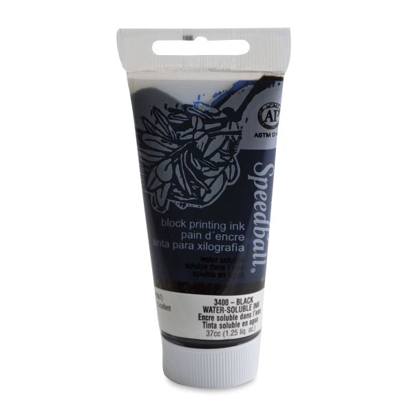 Speedball Waterbased Relief Printing Ink Black 37ml