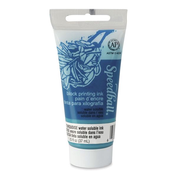 Speedball Waterbased Relief Printing Ink Turquoise 37ml