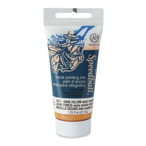 Speedball Waterbased Relief Printing Ink Dark Yellow 37ml