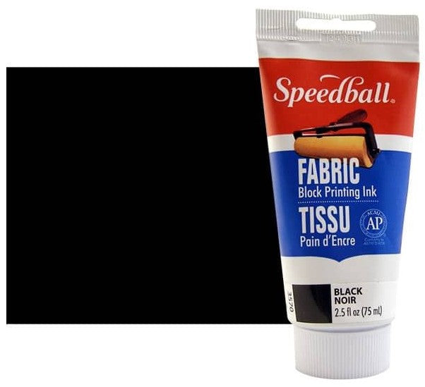 Speedball Fabric Relief Printing Ink Black 75ml