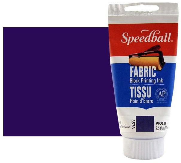 Speedball Fabric Relief Printing Ink Violet 75ml