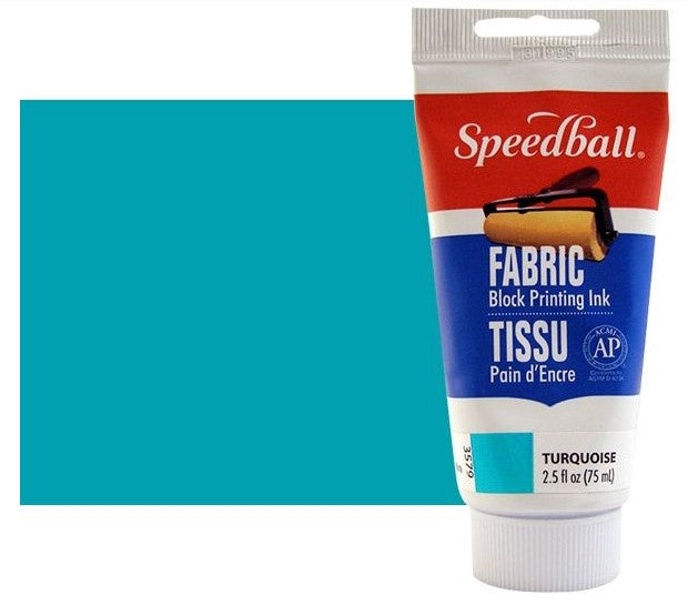 Speedball Fabric Relief Printing Ink Turquoise 75ml