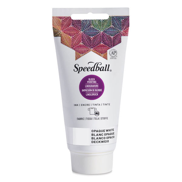 Speedball Fabric Block Printing Ink Opaque White