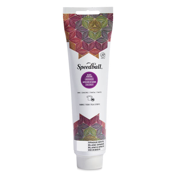 Speedball Fabric Block Printing Ink Opaque White