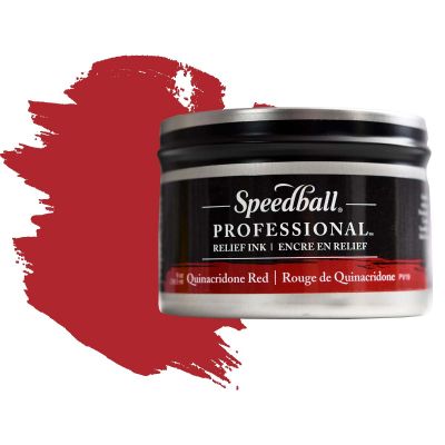 Speedball Pro Relief Printing Ink Quinacridone Red 236ml