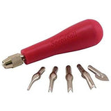 Speedball Set of 5 Cutters & Handle