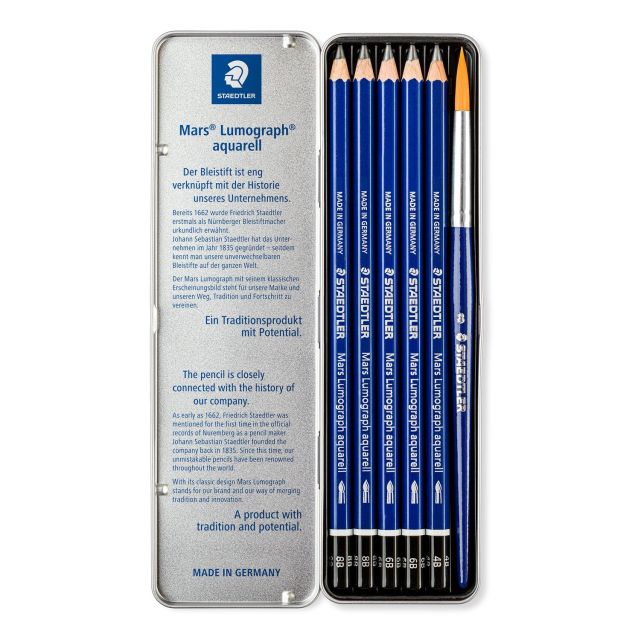 Staedtler Lumograph Aquarell Pencil Set 6 SET