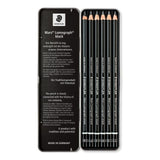Staedtler Lumograph Black Pencil Set 6 SET