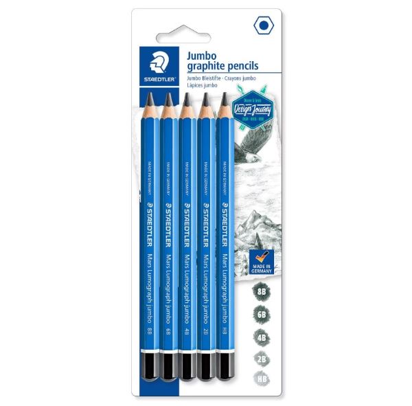 Staedtler Lumograph Jumbo Pencil Set 5 SET