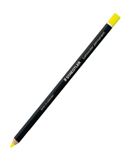 Staedtler Lumocolor Permanent Glasochrom Pencil Yellow