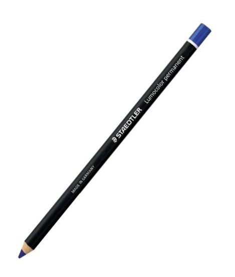 Staedtler Lumocolor Permanent Glasochrom Pencil Blue