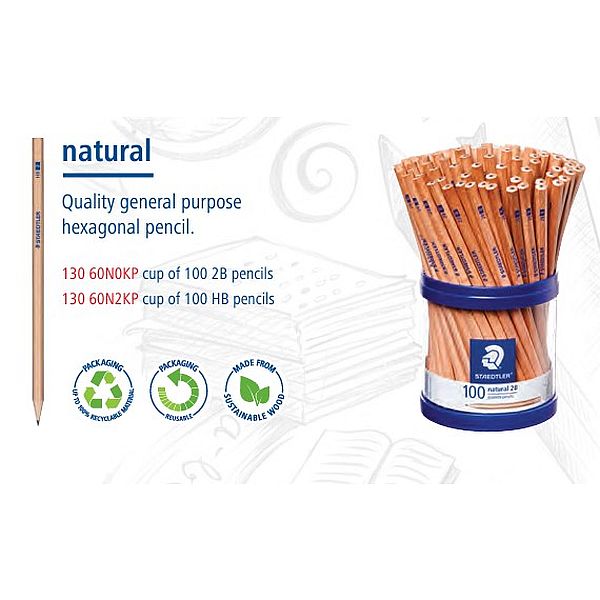 Staedtler Class Pack Graphite Natural Pencil Set 100 SET / HB