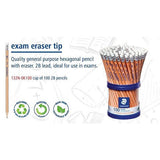 Staedtler Class Pack Graphite Pencil Pencil With Eraser Set 100 SET / 2B