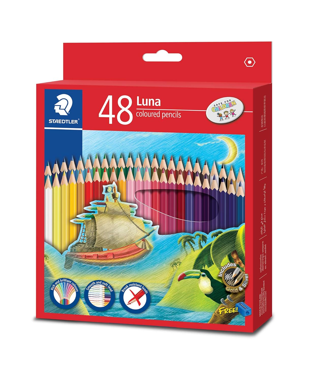 STAEDTLER LUNA PERMANENT COLOUR PENCIL SET 48