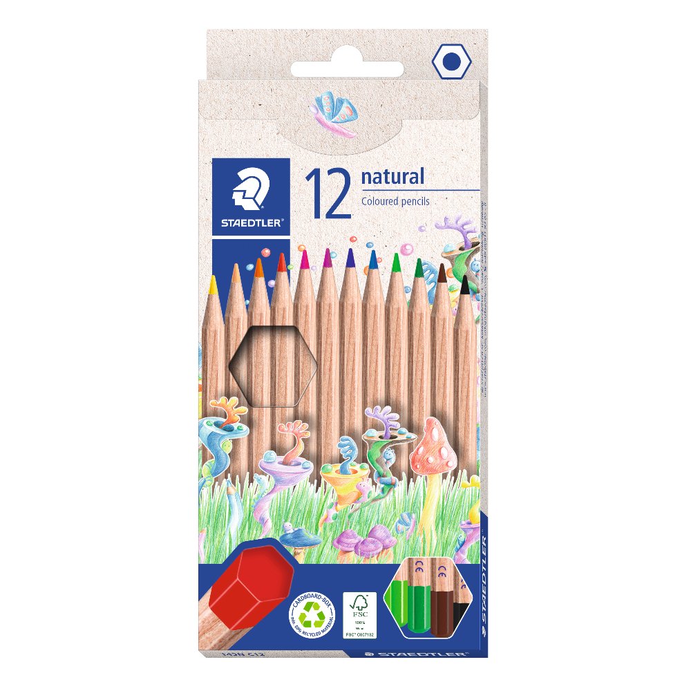 STAEDTLER NATURAL COLOUR PENCIL SET 12