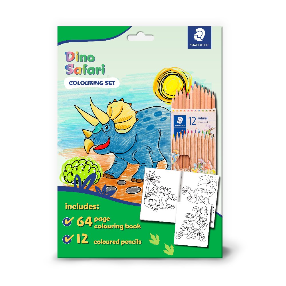 STAEDTLER ACTIVITY COLOURING SET DINO SAFARI