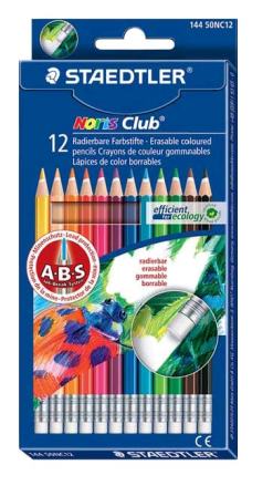 Staedtler Noris Eraseable Colour Pencil Set 12 SET