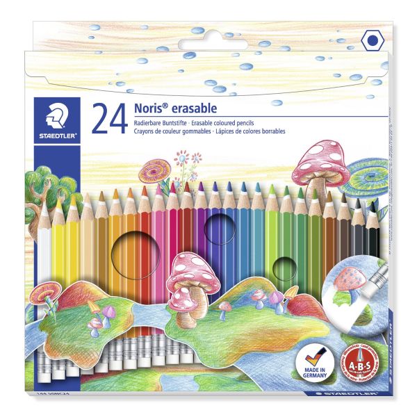 Staedtler Noris Eraseable Colour Pencil Set 24 SET