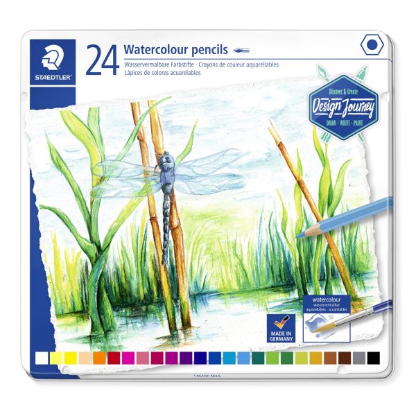 Staedtler Design Journey Watercolour Pencil Watercolour Pencil Tin Set 24 SET
