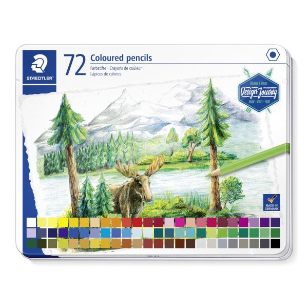 Staedtler Design Journey Colour Pencil Coloured Pencil Tin Set 72 SET