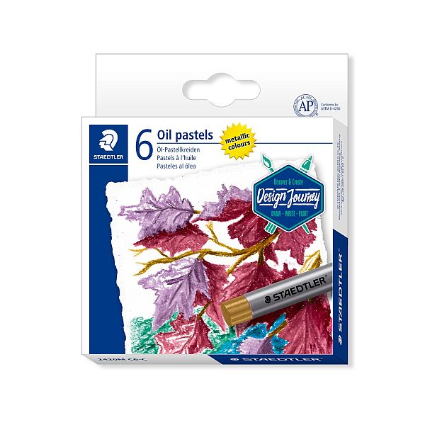 STAEDTLER DESIGN JOURNEY OIL PASTEL METALLIC SET 6