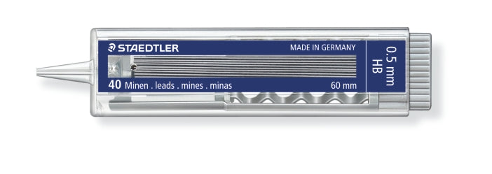 STAEDTLER MECHANICAL PENCIL LEADS HB PACKET 40