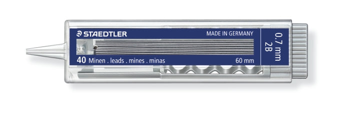 STAEDTLER MECHANICAL PENCIL LEADS 2B PACKET 40