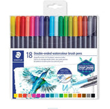 Staedtler Design Journey Watercolour Pen Watercolour Twin Tip Pen Set 18 SET