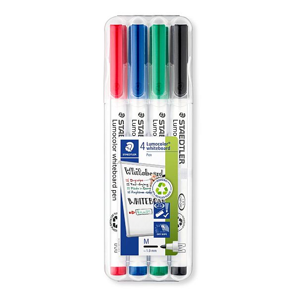 Staedtler Whiteboard Pen Wallet Set 4