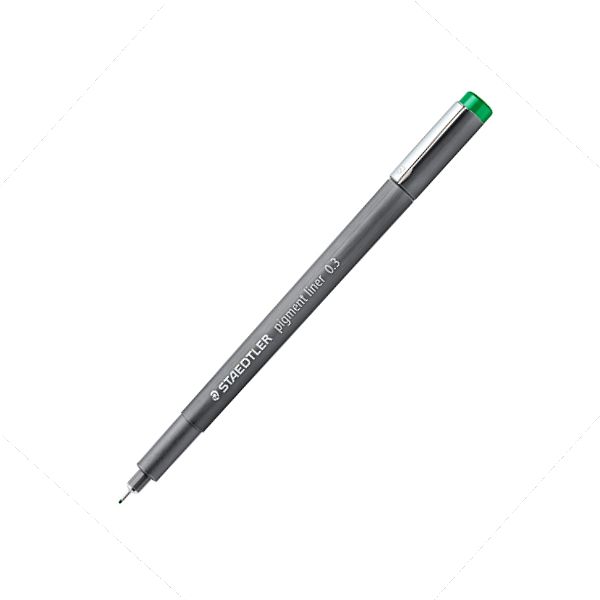 Staedtler Pigment Liner Pen Green 0.3mm