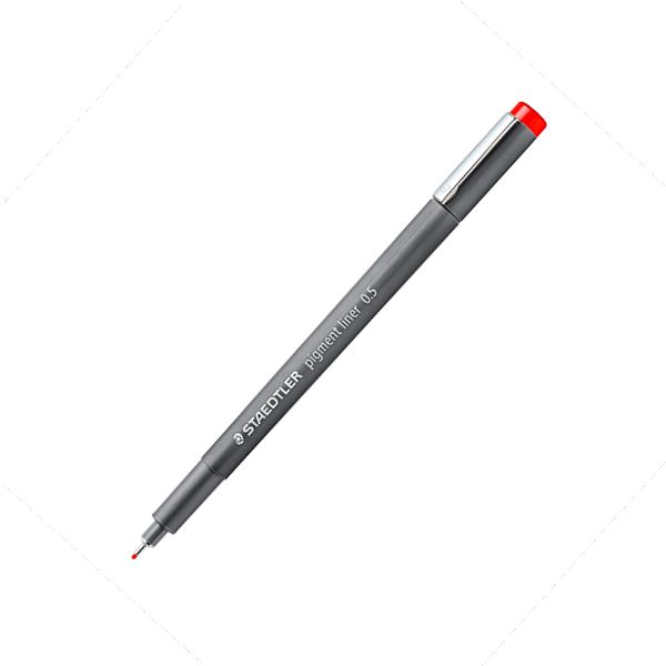 Staedtler Pigment Liner Pen Red 0.5mm