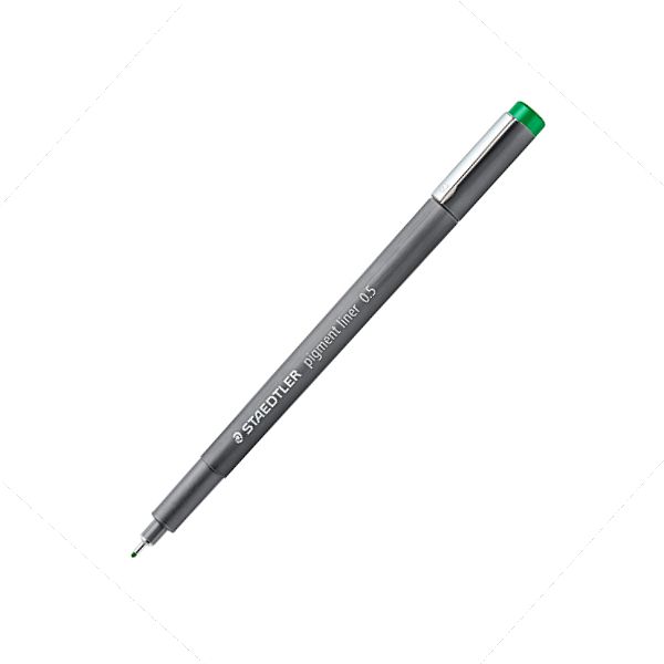 Staedtler Pigment Liner Pen Green 0.5mm