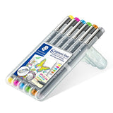 Staedtler Pigment Liner Pen Assorted Wallet Set 6 SET / 0.5MM