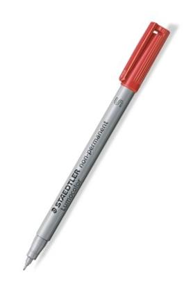 Staedtler Lumocolor Non-Permanent Marker Super Fine Red 0.4mm