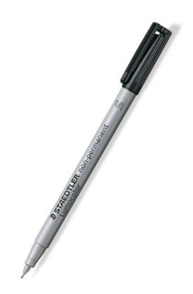 Staedtler Lumocolor Non-Permanent Marker Super Fine Black 0.4mm