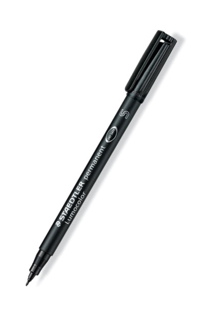 Staedtler Lumocolor Permanent Marker Super Fine Black 0.4mm