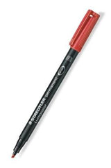Staedtler Lumocolor Permanent Marker Broad Red 1-2.5mm